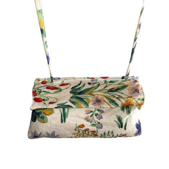 Carpet Bags of America Brand Vintage Tapestry  bag Purse Clutch 13x8 Floral - Picture 1 of 12